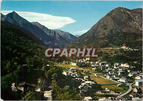 Moderne Karte Vallee d'Aure Vue generale de Saint Lary