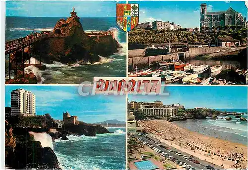 Cartes postales moderne Biarritz Pyrenees Atlantiques Le Rocher de la Vierge