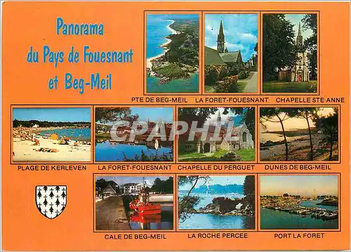 Cartes postales moderne Panorama du Pays de Fouesnant et Beg Meil