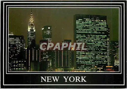 Cartes postales moderne New York's Glittering Eastside with the Chrysler Pan Am and United Nations Buildings