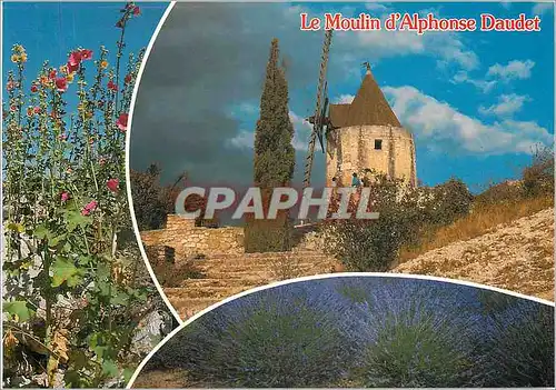 Moderne Karte Fontvieille Le moulin d'Alphonse Daudet