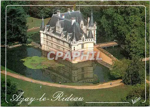 Cartes postales moderne Azay le Rideau Indre et Loire Vue aerienne du chateau