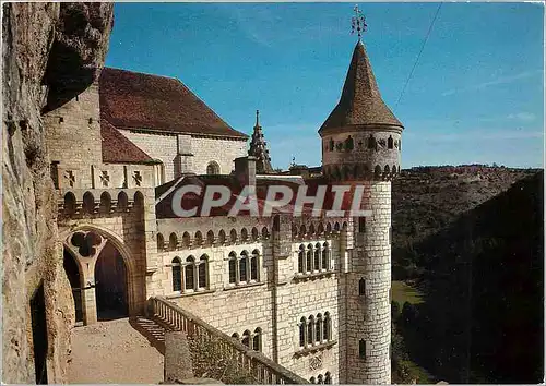 Moderne Karte Rocamadour Lot Palais de Eveques