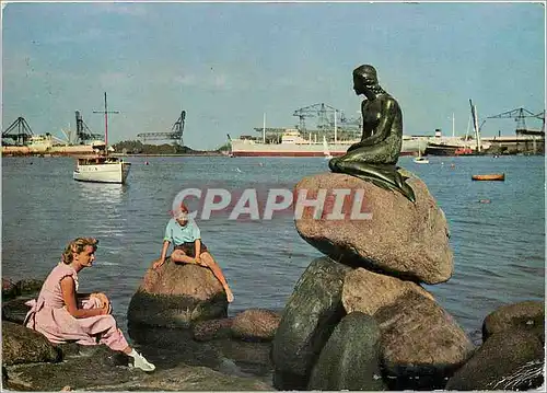 Cartes postales moderne Copenhagen Langelinie the promenade beside the sea