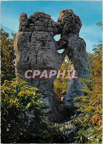 Cartes postales moderne L'Ardeche Pittoresque Un des curieux rochers du Bois de Palelive