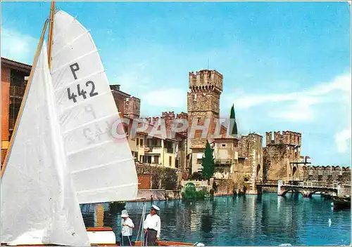 Moderne Karte Sirmione Lago di Garda Le Chateau