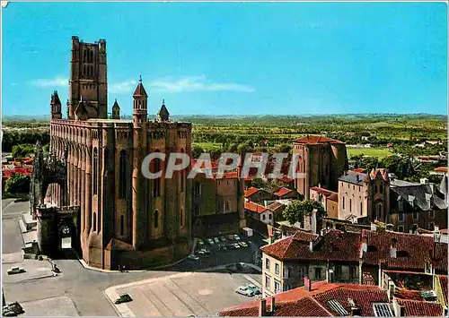 Cartes postales moderne Albi Tarn Basilique Ste Cecile et l'Ancien Palais Archiepiscopal de la Barbie actuellement Musee