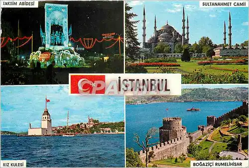 Moderne Karte Istanbul Gruss aus Istanbul