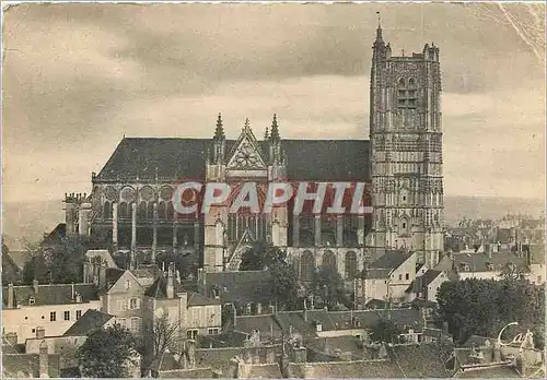 Moderne Karte Auxerre La Cathedrale