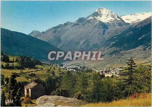 Cartes postales moderne Lanslevillard La dent Parrachee et la chapelle Sainte Eve