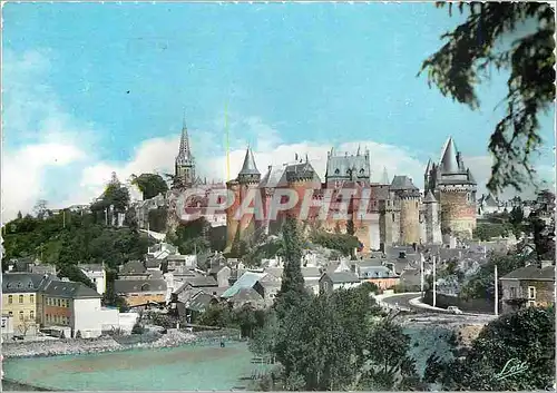 Cartes postales moderne Vitre Vue generale et le chateau