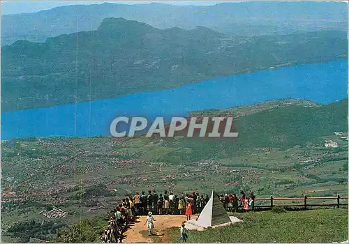 Cartes postales moderne Aix Les Bains Et le Lac Du Bourget vus depuis le Plateau du Revard