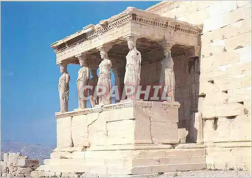 Moderne Karte Athenes Les Caryatides