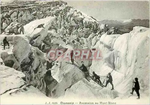 Moderne Karte Chamonix Ascension au Mont Blanc Alpinisme