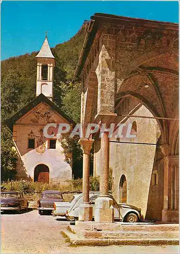 Moderne Karte Vallouise Le Porche de l'Eglise et la Chapelle des Penitents