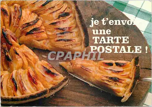 Moderne Karte Je t'envoie une Tarte Postale