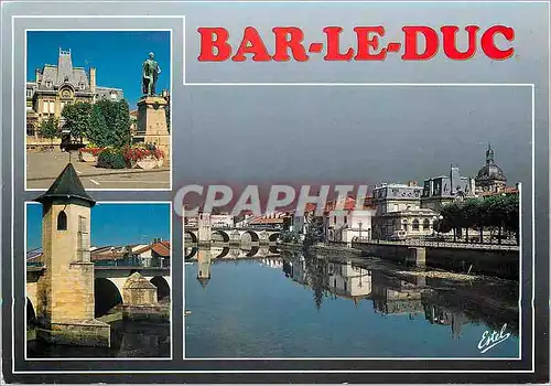Cartes postales moderne Bar Le Duc Meuse Place Exelmans statue du Marechal Exelmans