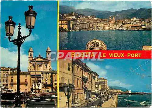 Cartes postales moderne Divers aspects de Bastia le Vieux Port La Cathedrale St Jean Baptiste