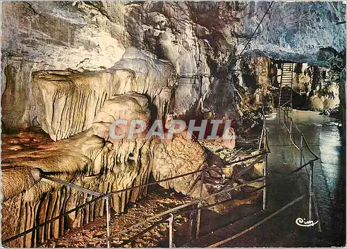 Moderne Karte Grottes de Baume Les Messieurs Jura Salle du Catafalque Tombeau de Napoleon