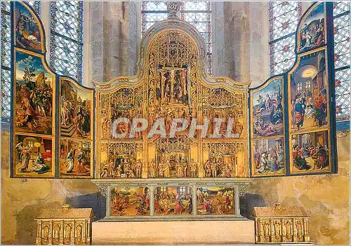 Cartes postales moderne Abbaye de Baume les Messieurs XIe XIVe siecle Le retable retaure de l'Eglise Abbatiale