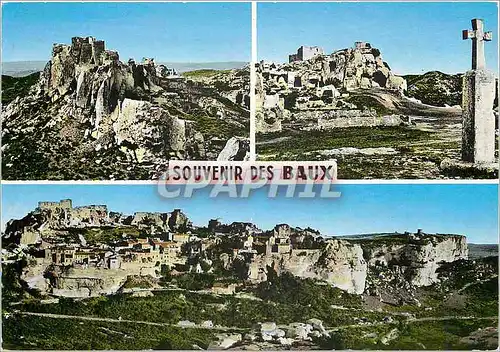 Moderne Karte Souvenir Des Baux