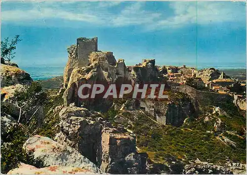 Moderne Karte Les Baux En Provence B du Rh Les ruines du Chateau