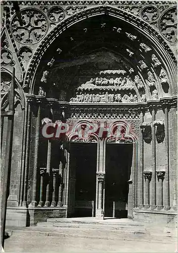 Moderne Karte Bayeux Calvados L'Eglise Notre Dame Portail Sud