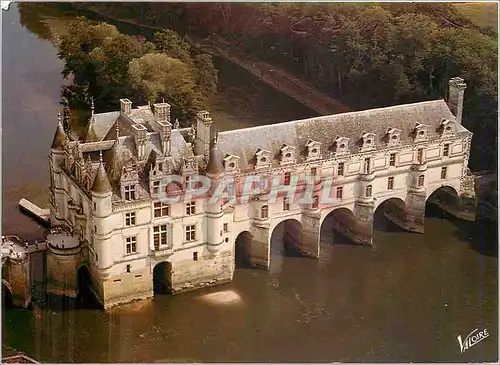 Cartes postales moderne Chenonceaux Indre et Loire Vue aerienne du chateau