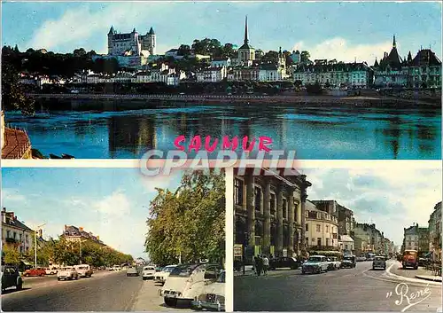 Cartes postales moderne Saumur Maine et Loire La Loire et le Chateau