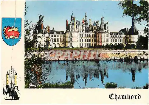 Cartes postales moderne En Tourraine Les Chateaux de la Loire Chambord L et Ch Le Chateau facade Nord