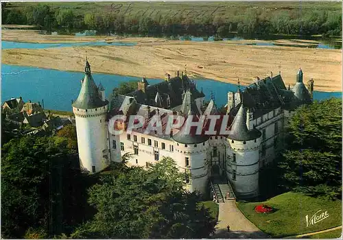 Cartes postales moderne Chaumont sur Loire Loir et Cher Le Chateau du XVI siecle dominant la Loire vue aerienne