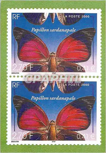 Moderne Karte Papillon sardanapale