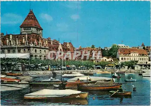 Cartes postales moderne Lausanne Port d'Ouchy