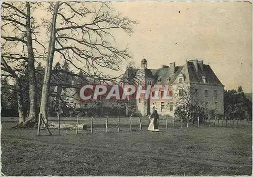 Moderne Karte Monastere des Trappistines ND de la Joie Campeneac Morbihan L'Ancien Manoir