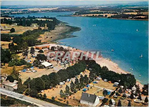 Cartes postales moderne Ploermel Morbihan Vue Aerienne Le Lac et le Camping