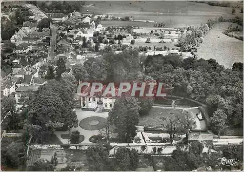 Moderne Karte Bourbonne les Bains Hte Marne Vue aerienne L'Hotel de Ville et Quartier des Capucins