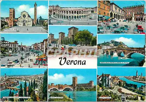 Moderne Karte Souvenir de Verona