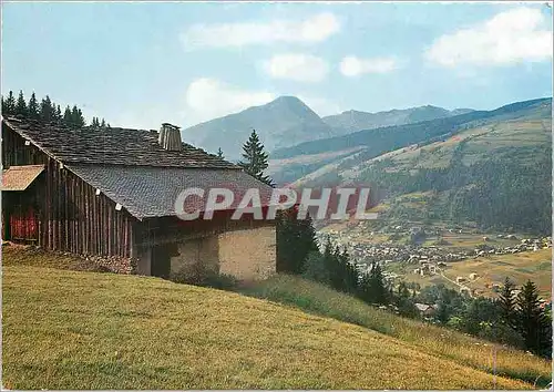 Moderne Karte Morzine Hte Savoie Vue d'Ensemble de la Station et la Pointe des Nantaux