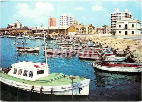 Cartes postales moderne Castellon de la Plana Vue partielle du Port Bateaux