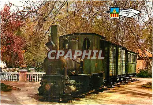 Cartes postales moderne Castellon Parc Train Antique