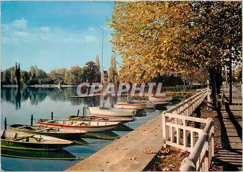 Moderne Karte Enghien Val d'Oise Les bords du Lac