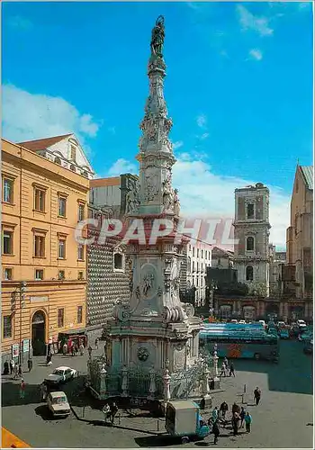 Cartes postales moderne Napoli La Guglia dell'Immacolata nella piazza del Gesu Nuovo