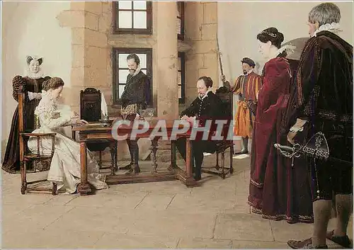 Moderne Karte Historium de Sedan Scene du Mariage de Charlotte de la March avec Henri de la Tour d'Auvergne