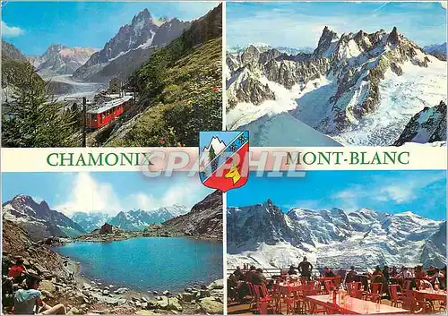 Cartes postales moderne Chamonix Mont Blanc Train