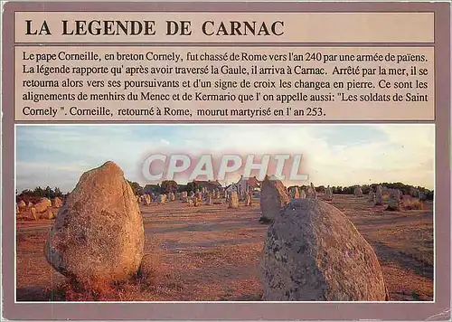 Moderne Karte La Legende de Carnac