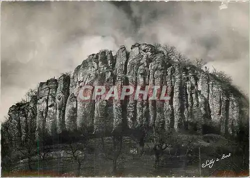 Moderne Karte Les Orgues de Bort Correze Roches cylindriques de basalte d'une