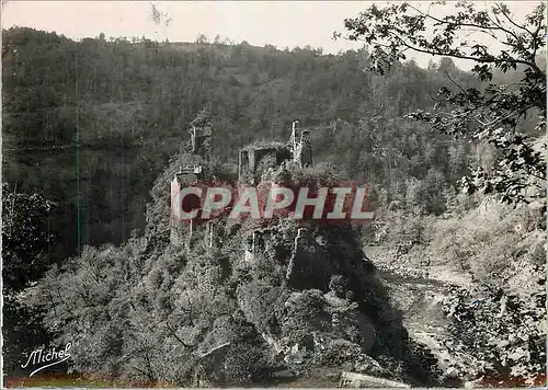 Moderne Karte La Correze Touristique par Michel Gorges de la Maronne Ruines de Merle Cite feodale