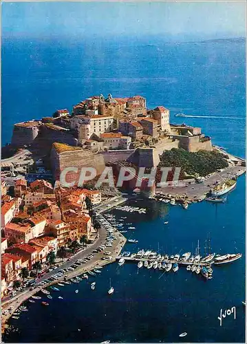 Cartes postales moderne La Corse oasis de Beaute Calvi Le Port de Plaisance au pled de la Citadelle