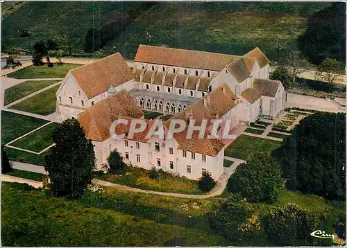 Moderne Karte St Amand Montrond Cher Vue aerienne sur l'Abbaye de Noirlac
