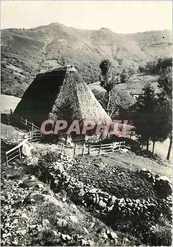 Moderne Karte L'Auvergne au Plomb du Cantal Un vieux Buron